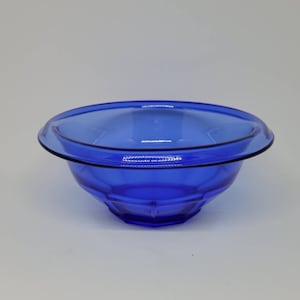 Vintage Hazel Atlas Rest Well Ritz (Cobalt) Blue 6 3/4 Inch Mixing Bowl