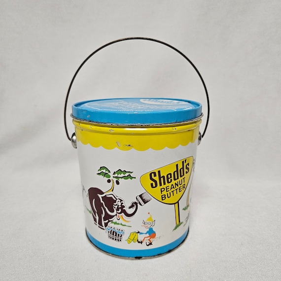 Vintage Shedd's Peanut Butter 5# Bucket-circus Animals - Etsy