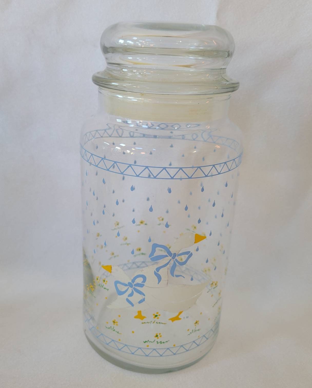 アンカーホッキング　ガラス　ヒルディー　キャニスター　ジャー　ヴィンテージ Anchor hocking glass jar - Etsy 日本