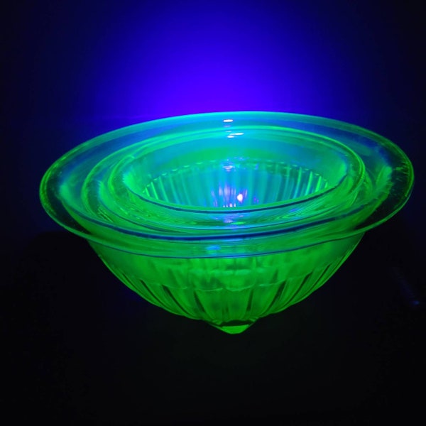 Uranium Glass Bowls Etsy