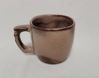 Caneca Frankoma Brown Glaze Cup 5C