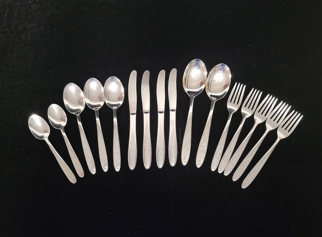 Vintage Wood Dale Stainless Flatware by Sears Roebuckpieces Sold