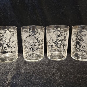 Morgantown American Beauty 11 Oz. Flat Tumblers-Set of 4