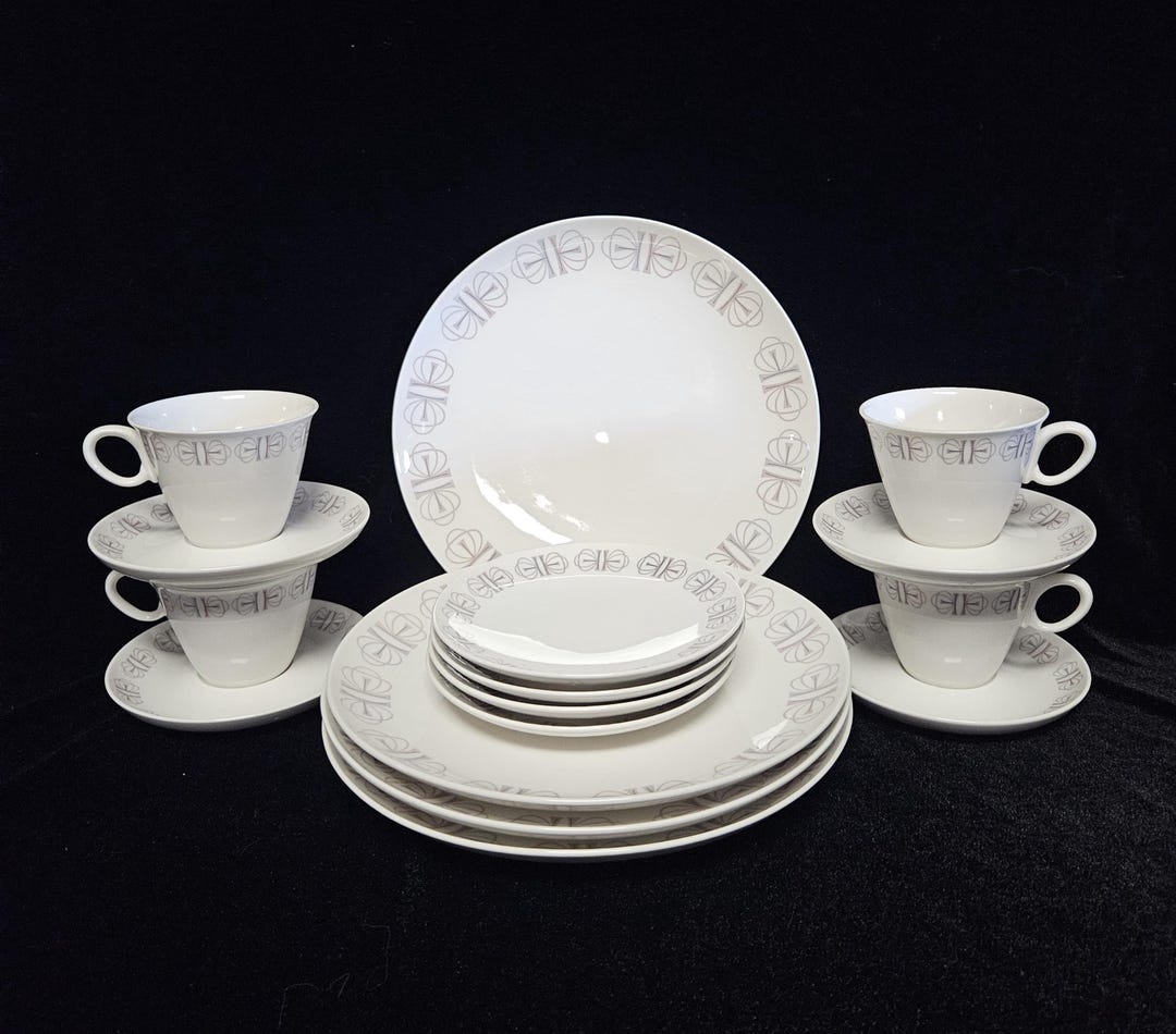 Whitestone Set Vintage Franciscan Merry-go-round Whitestone Ware Dinnerware Set-place ...