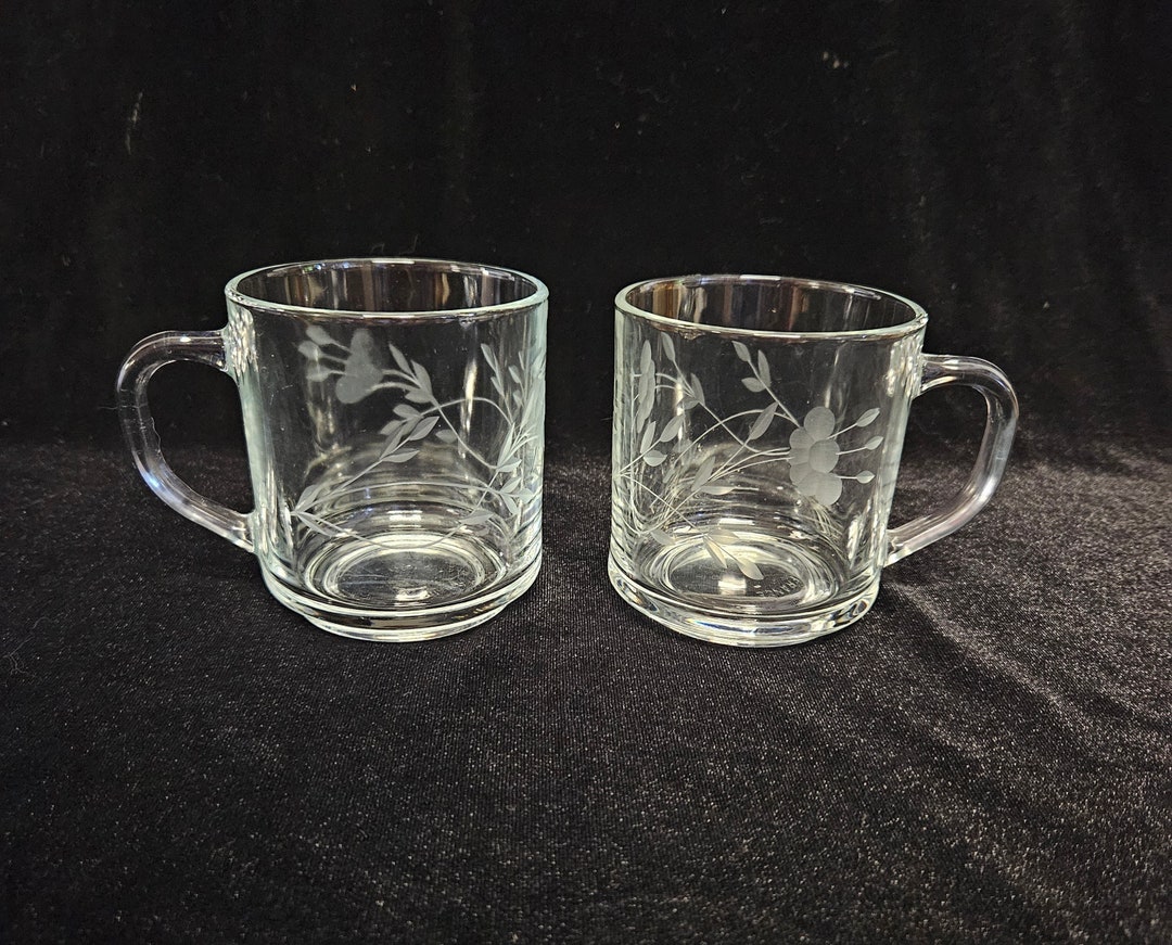 Princess House Heritage Mugs by Luminarc Franceset of 2 Etsy