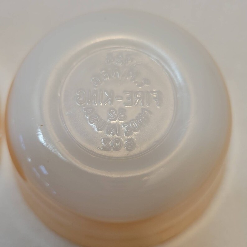 Fireking Copper Tint Scalloped Rim 6 Ounce Etsy