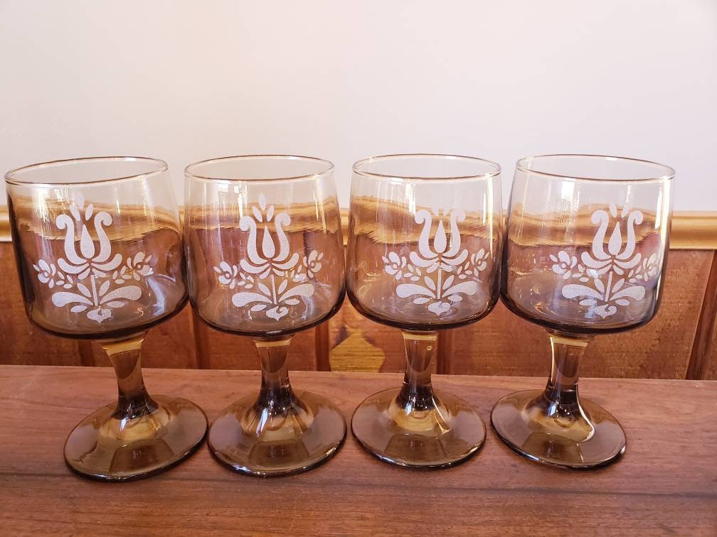 Hand-blown Tawny Accent Parlor Glass - set of 4 — CLAY + CODA