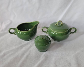 MCM Ballerina Forest Green by Universal-CHOICE Pieces-Creamer, Sugar, Salt Shaker