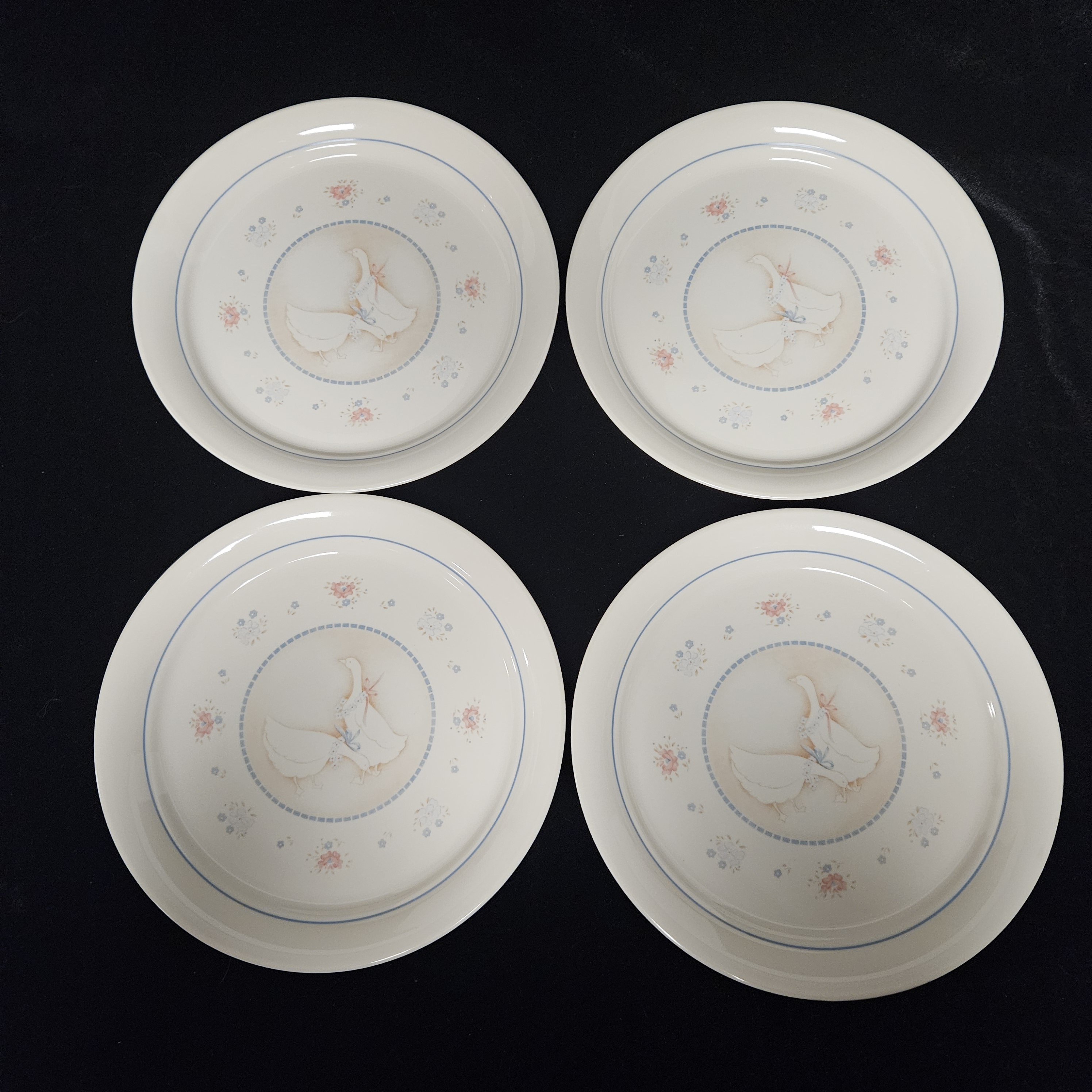 Vintage Corelle Country Promenade Dinner Plates-set of 4-goose, Geese ...