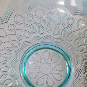 Antique Jefferson EAPG Many Loops Opalescent Blue Bon-Bon Dish