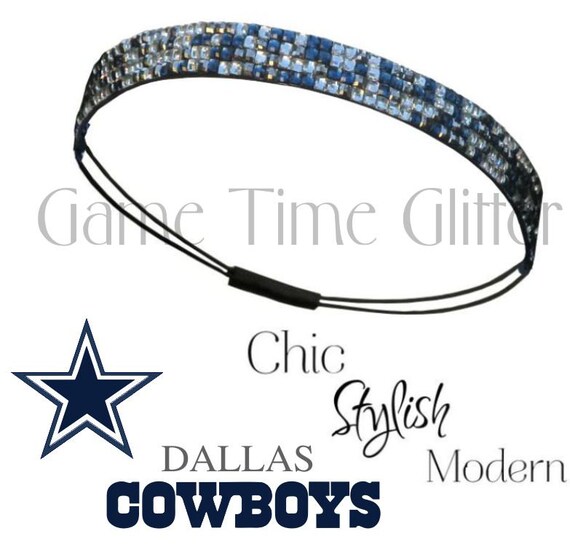 Dallas Cowboys Team Color Womens Bling Rhinestone Headbands Etsy