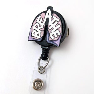 BREATHE Anatomical Lungs Badge Reel image 1