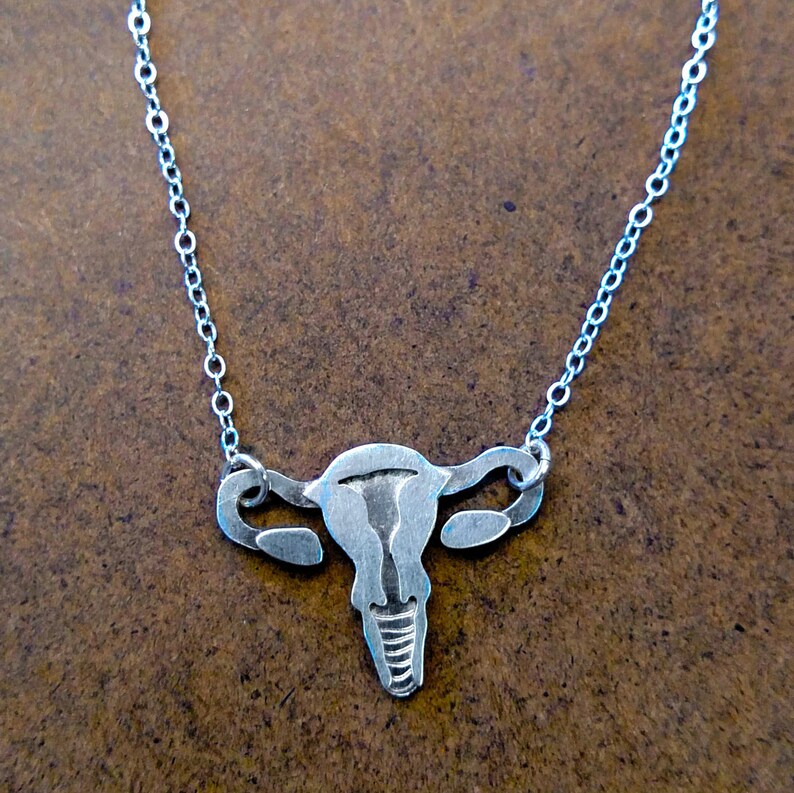 Anatomical Uterus Necklace image 3