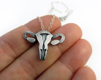 Anatomical Uterus Necklace