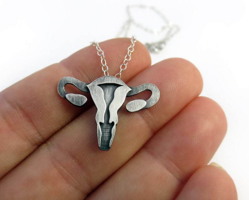 Anatomical Uterus Necklace image 1