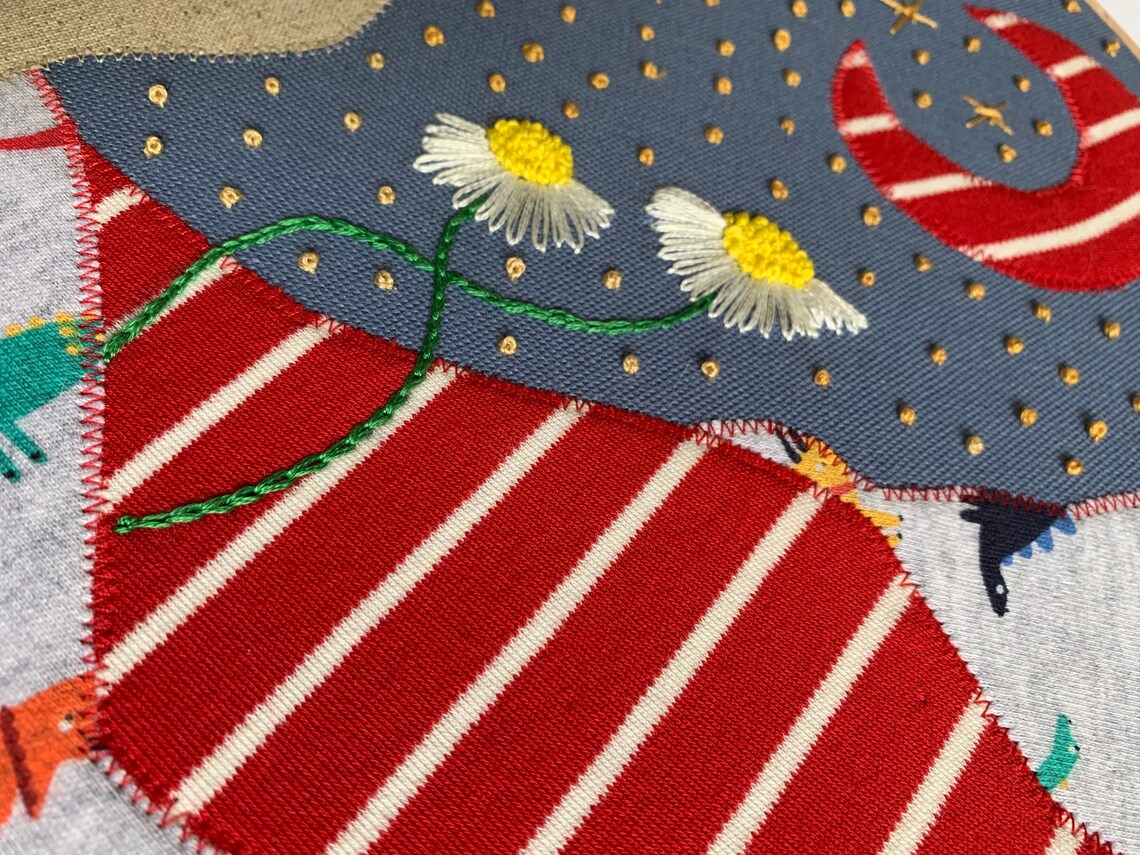 Memory Hoop Embroidery Hoop Art Keepsake Gift Baby Gift Baby Clothes