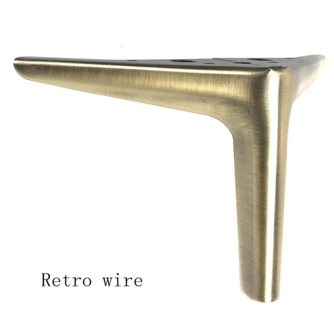 4pc Retro Furniture Legs Carbon Steel Heavy Duty Table Sofa Triangle