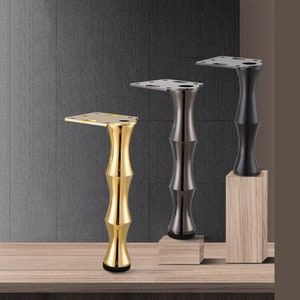 Furniture Legs Metal bamboo Shape 6.3inch 7.5inch Heavy Duty sideboard support Feet Kitchen Cabinet Cupboard Stand  Foot