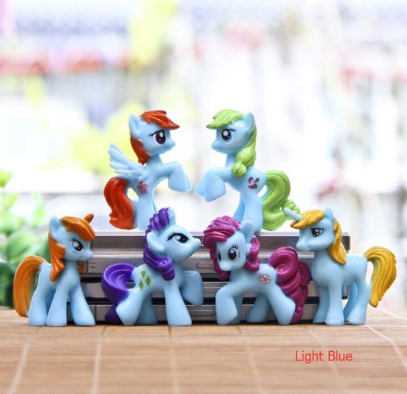 6pc My Little Pony Figure Toys Gardening Miniature Horse Fairy Image 0