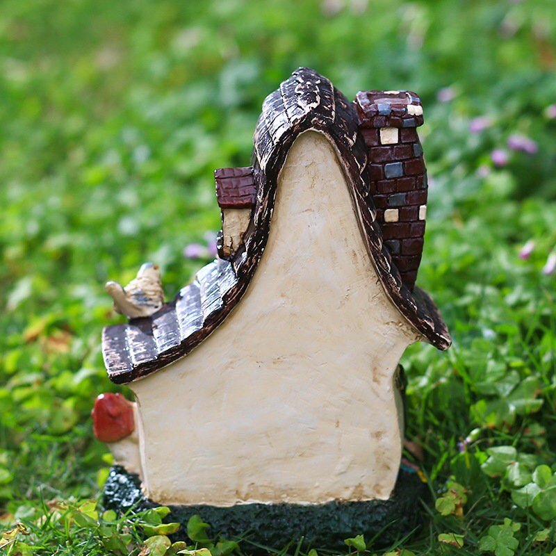 Garden ornaments Fairy tale cottage House Figure Garden Fairy | Etsy