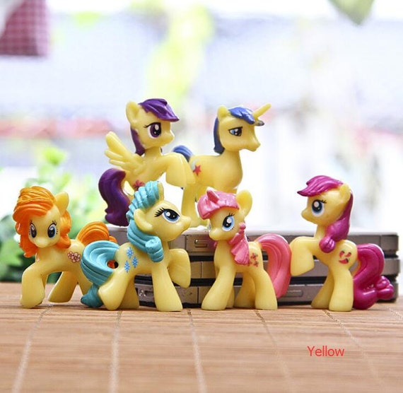 6pc My Little Pony Figure Toys Gardening Miniature Horse Fairy Zoom