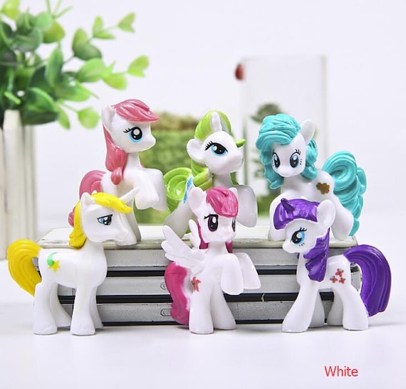6pc My Little Pony Figure Toys Gardening Miniature Horse Fairy Zoom