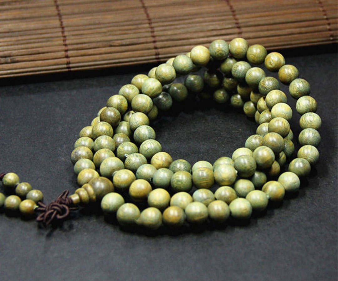 108pc 8mm/6mm Natural South American Green Wood Verawood - Etsy