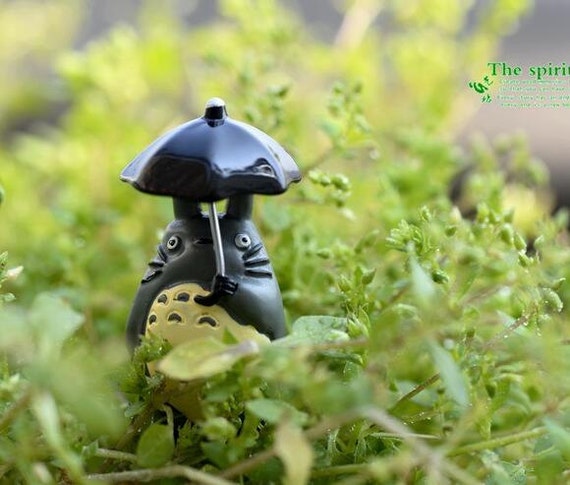 My Neighbor Totoro W Umbrella Mini 3cm Figure Toy Miniature Etsy