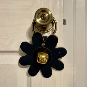 FLOWER FLOWERS DESIGN Farming Bells Holiday Decorations Hanging Leather Strap Bell Jingle Bell Door Bell Hanger Amish Sleigh Bell Seasonal