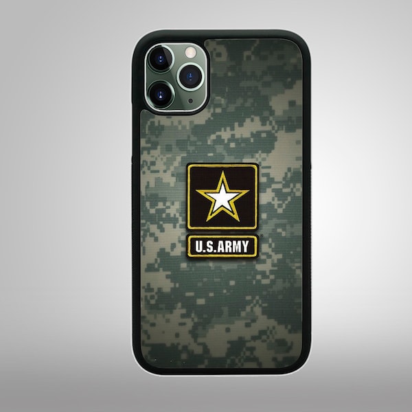 US ARMY MILITARY Usa Military Camo Apple iPhone 13 12 11 Mini Pro Max X Xs 8 Plus 7 6/6S Samsung Galaxy S9 S10 Phone Case Cover