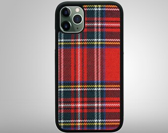 RED PLAID PATTERN Design Style Apple iPhone 11 Pro Max X Xs 8 7 7 Plus 8 Plus 6/6 s 5/5 s Samsung Galaxy S8 S9 S10 Handytasche Abdeckung
