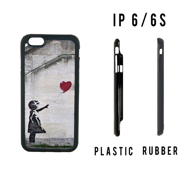 BANKSY ART BALLOON Girl Design Apple iPhone 5/5S 6/6S 7 7 Plus 8 8 Plus X Xs 11 Pro Max Samsung Galaxy S8 S9 S10 Phone Cover Case Rubber