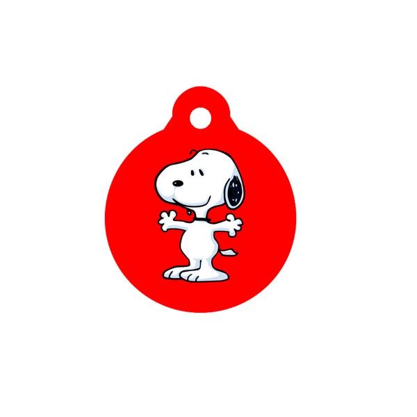 TOUT le monde aime SNOOPY Dog Tag Pet Id Tag Gravé 20 fonts disponibles personnalisé Charm Key Ring