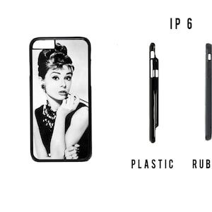 AUDREY HEPBURN SELFIE Black White Apple iPhone 12 Pro Mini Pro Max X Xs 8 7 7 Plus 8 Plus 6/6S Samsung Galaxy S9 S10 Phone Case Cover Rubber