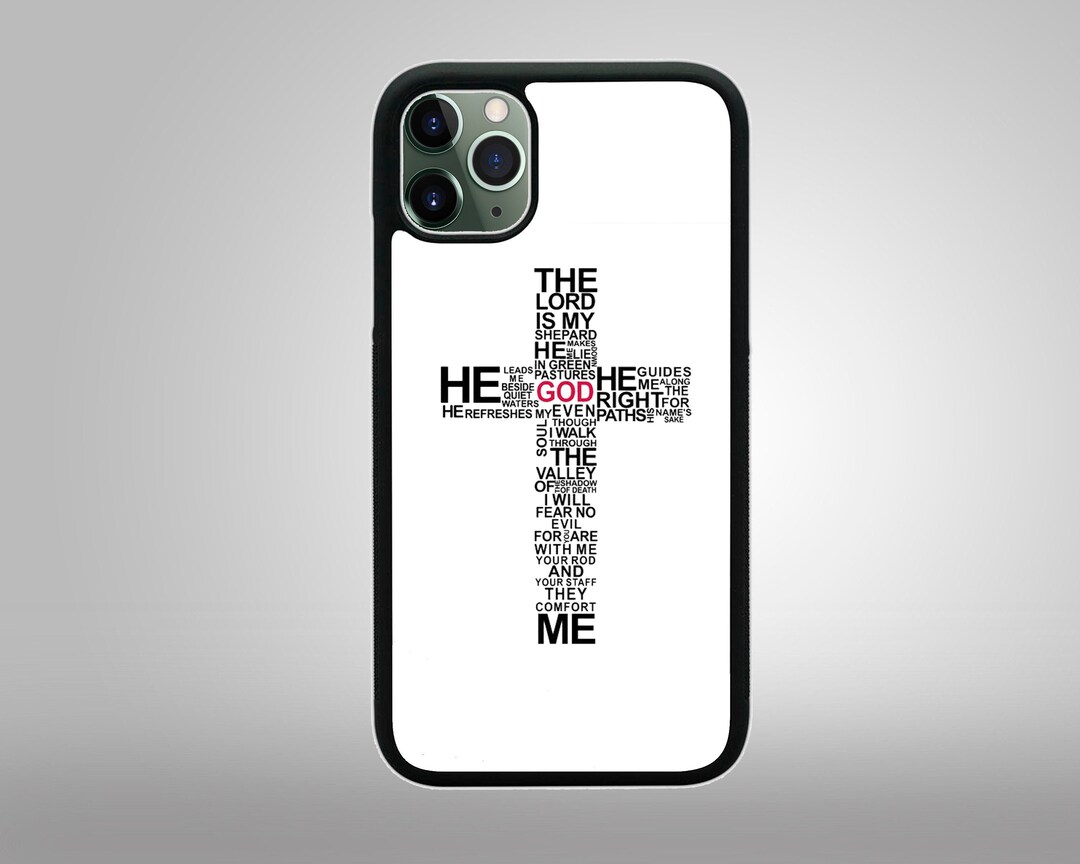 CHRISTIAN CROSS JESUS Religious Psalm Apple iPhone 12 11 Mini Pro Max X ...
