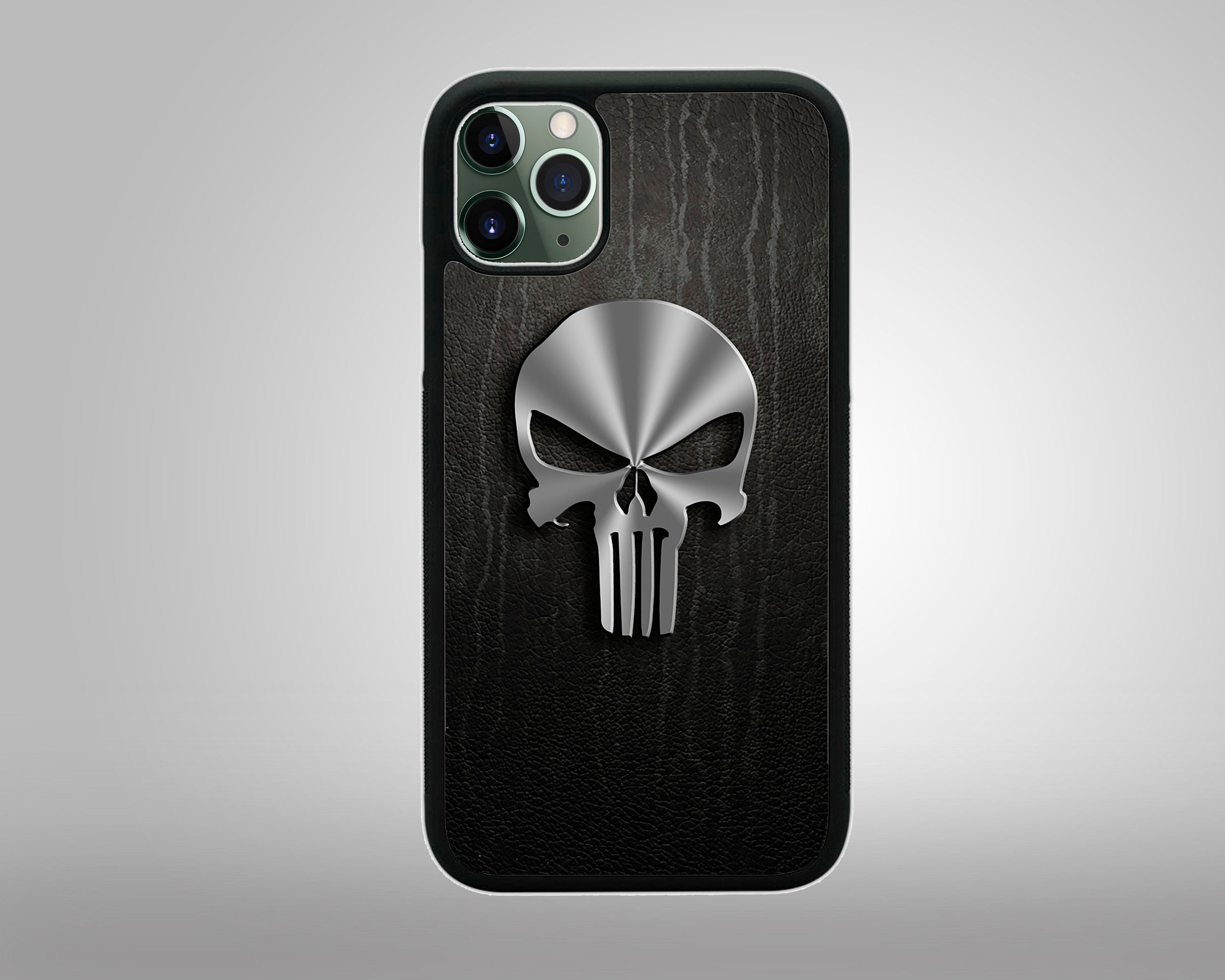 PUNISHER SKULL METAL Design Conservative Apple iPhone 15 14