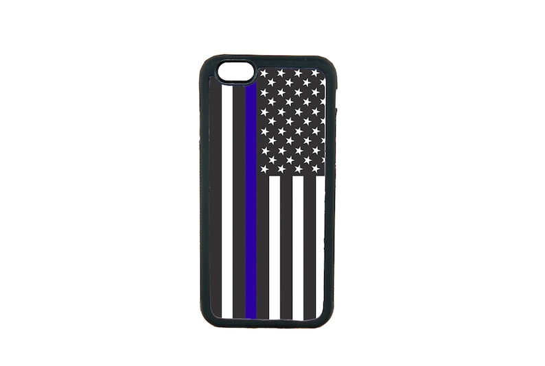 AMERICAN FLAG POLICE Thin Blue Line Support Apple iPhone 5/5S 6/6S 7 7 Plus 8 8 Plus X Xs 11 Pro Samsung Galaxy S8 S9 S10 Phone Cover Case 