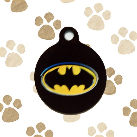 BATMAN Unique Creative Funny Dog Tag Pet ID Tag Engraved Personalized Customized Charm Key Ring Free Shipping Etsy