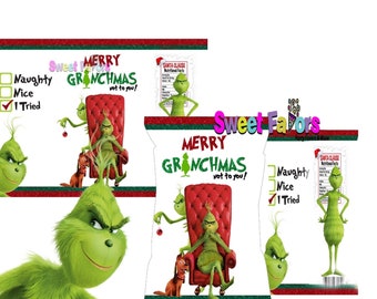 Grinchmas Chip Bag Printable- Instant Download!