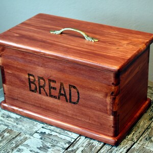 Caja de pan hecha a mano de madera. Estilo vintage. Pedido | Etsy