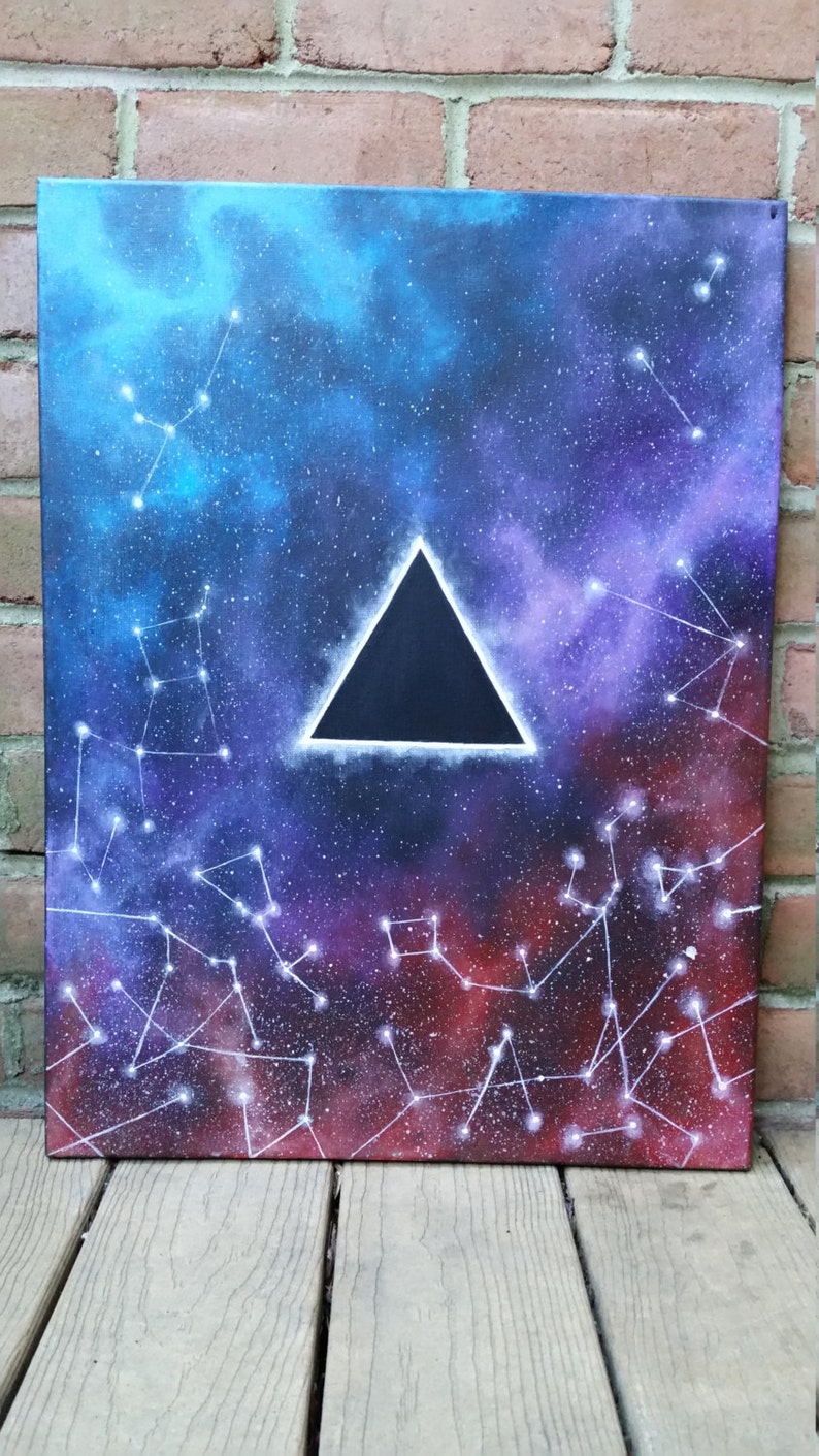 Pink Floyd Painting Pink Floyd Canvas Space Painting | Etsy