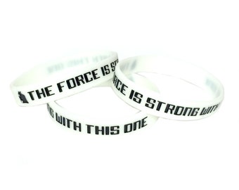 Yoda The Force Is Strong with This One Silicone Bracelet