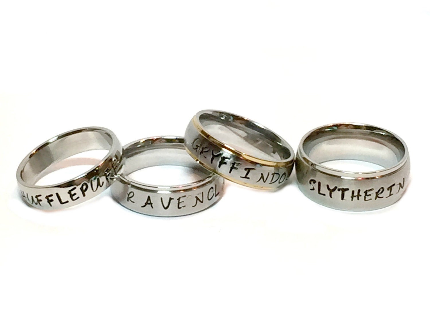 Personalized Metal Stamped Stainless Steel Ring Etsy