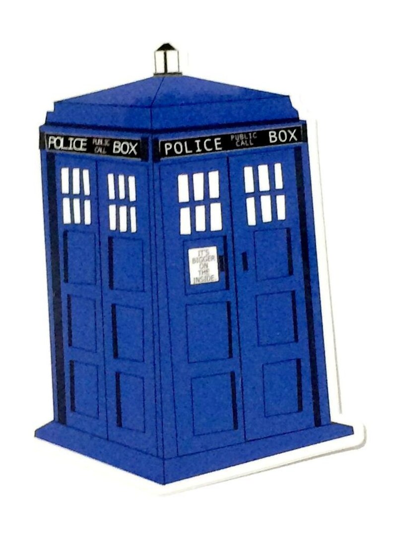 TARDIS Vinyl Sticker image 3