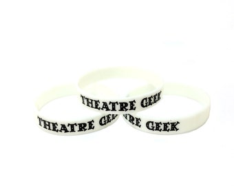 Glow-in-the-dark Theatre Geek Silicone Bracelet
