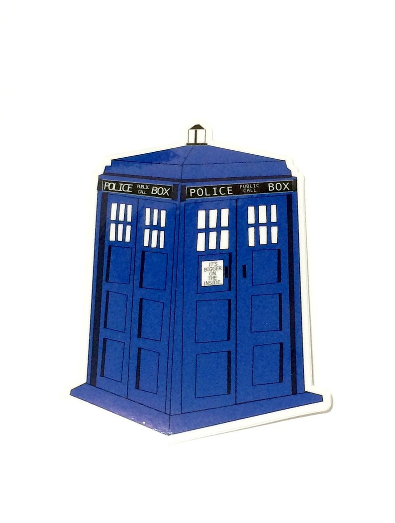 TARDIS Vinyl Sticker image 1