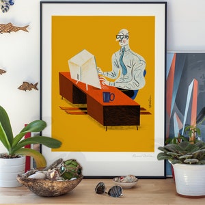 Weekend vibe - original illustration/poster print