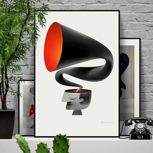 Voices - original illustration/poster print