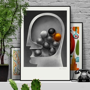 Ideas - original illustration/poster print