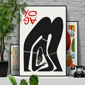 Yoga - original illustration/poster print